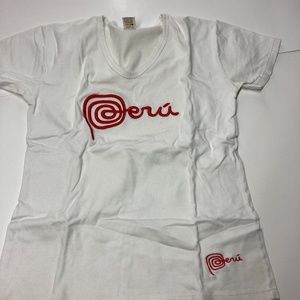 Peru White T shirt